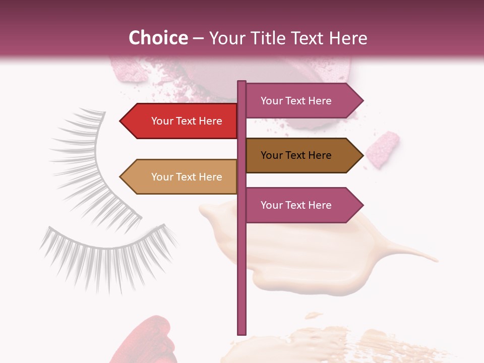 Dark Pink Cosmetic PowerPoint Template
