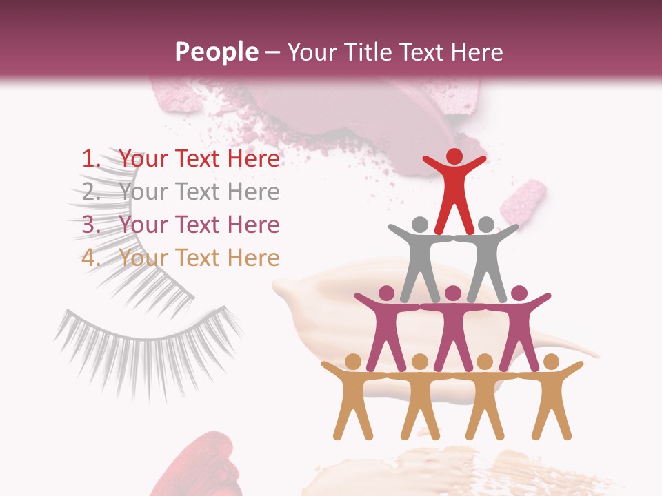 Dark Pink Cosmetic PowerPoint Template