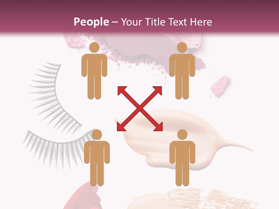 Dark Pink Cosmetic PowerPoint Template