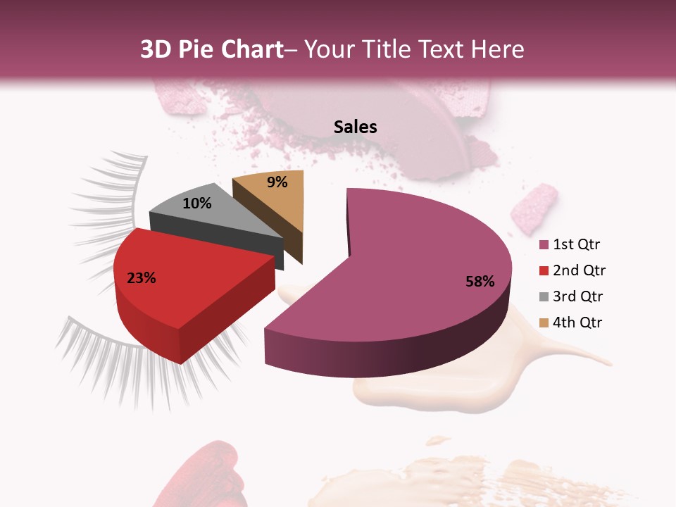 Dark Pink Cosmetic PowerPoint Template