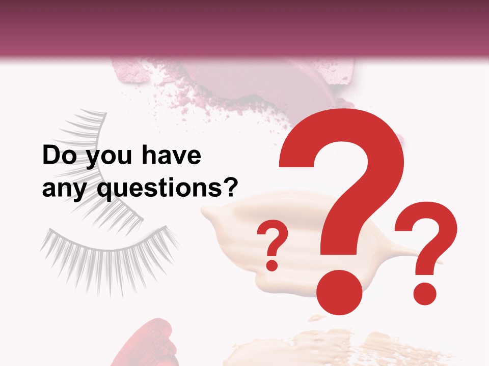 Dark Pink Cosmetic PowerPoint Template