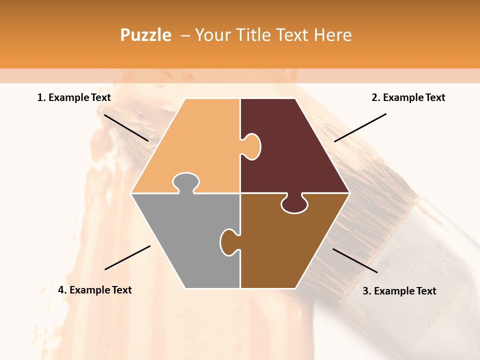 Color Background Smear PowerPoint Template