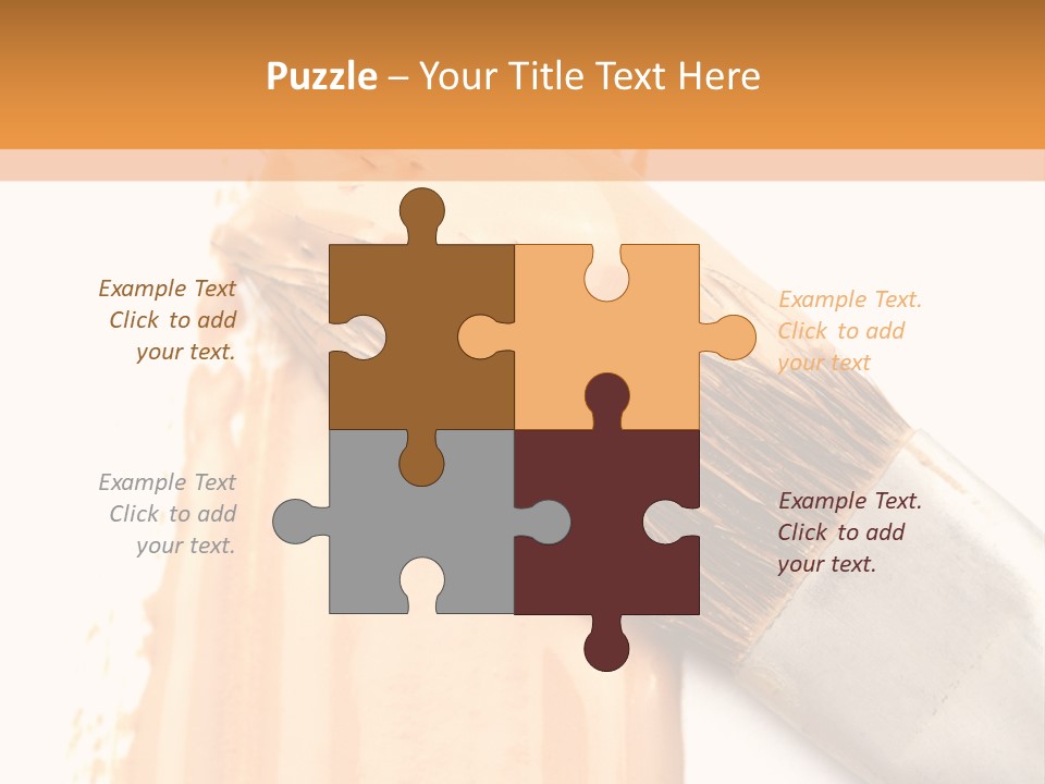 Color Background Smear PowerPoint Template