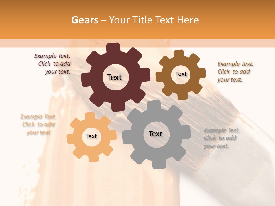 Color Background Smear PowerPoint Template