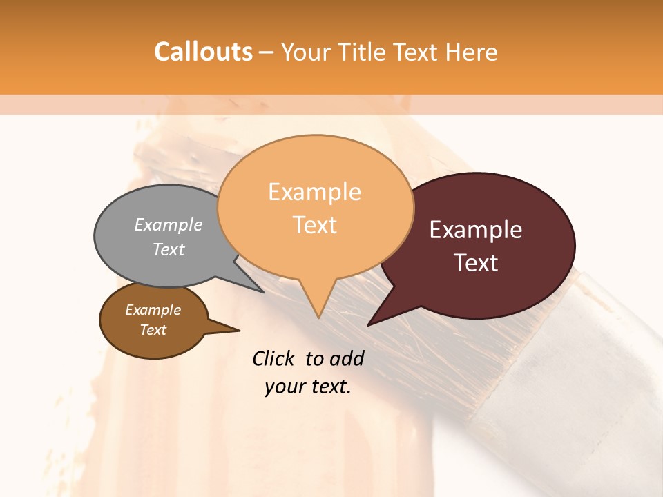 Color Background Smear PowerPoint Template