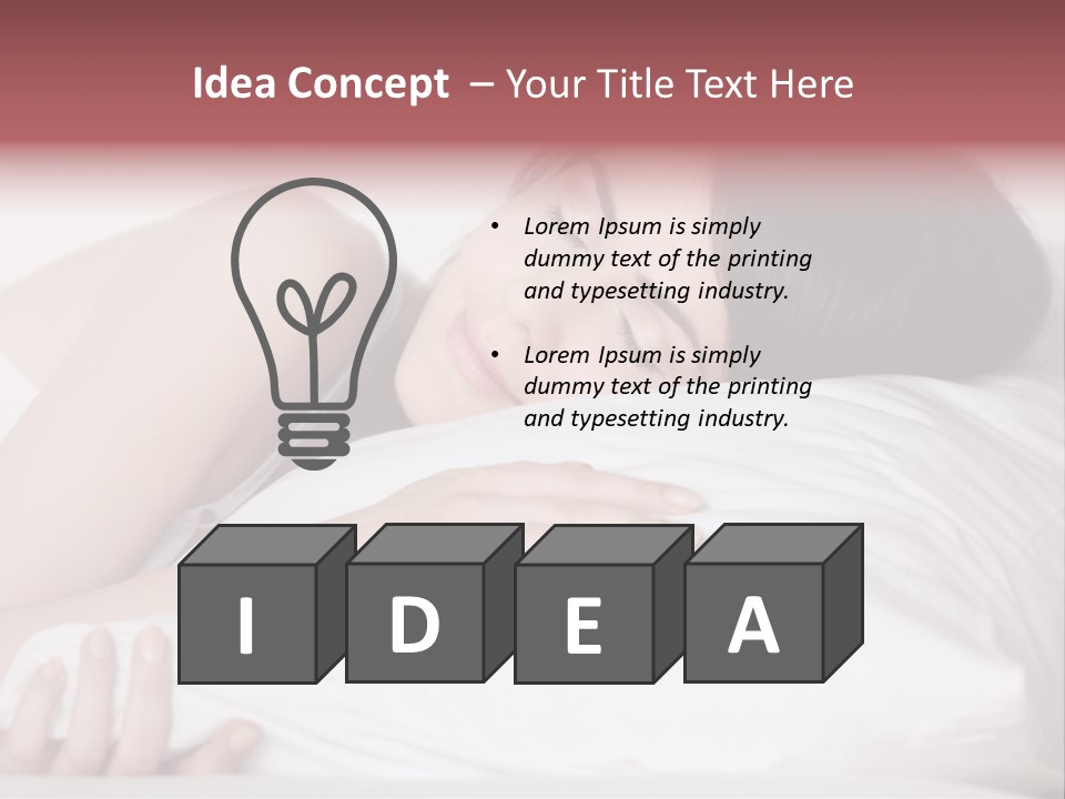 Calmness Bedtime Good PowerPoint Template