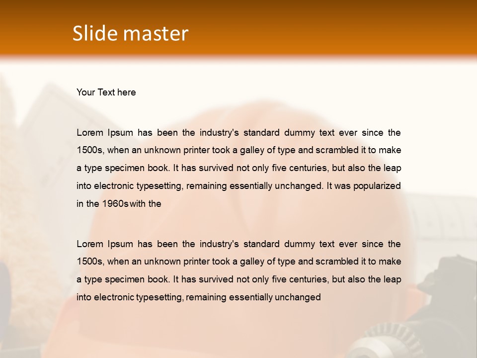 Helmet Mechanic Engineer PowerPoint Template