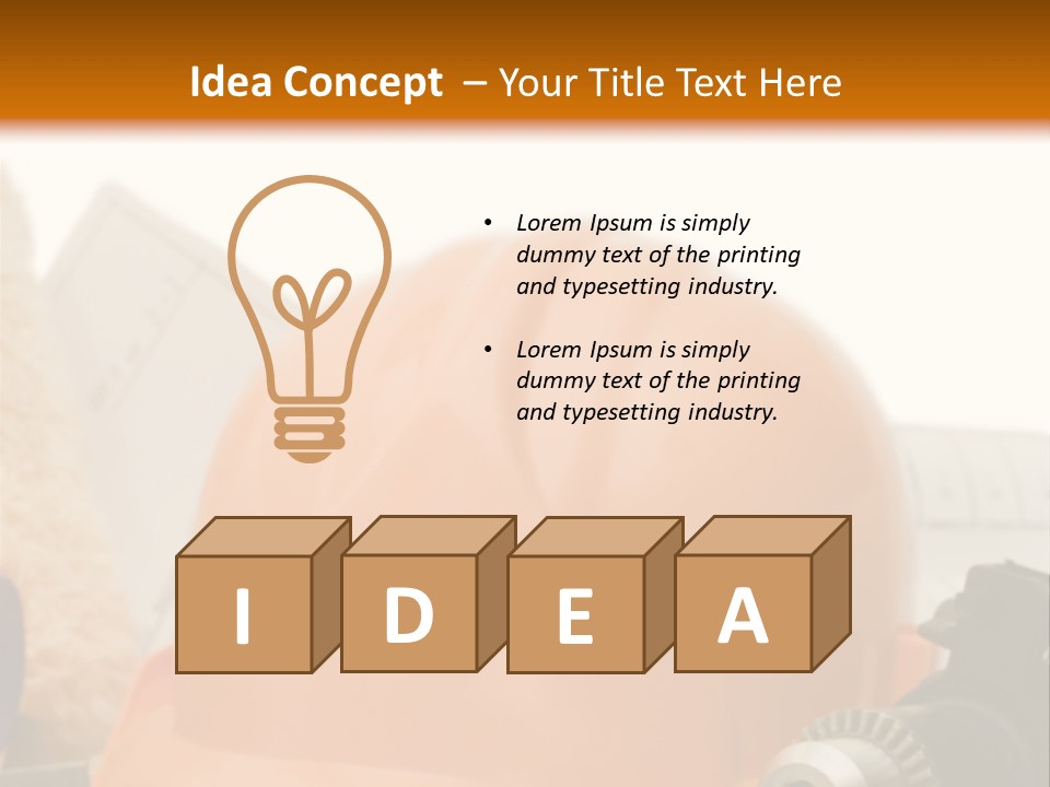 Helmet Mechanic Engineer PowerPoint Template