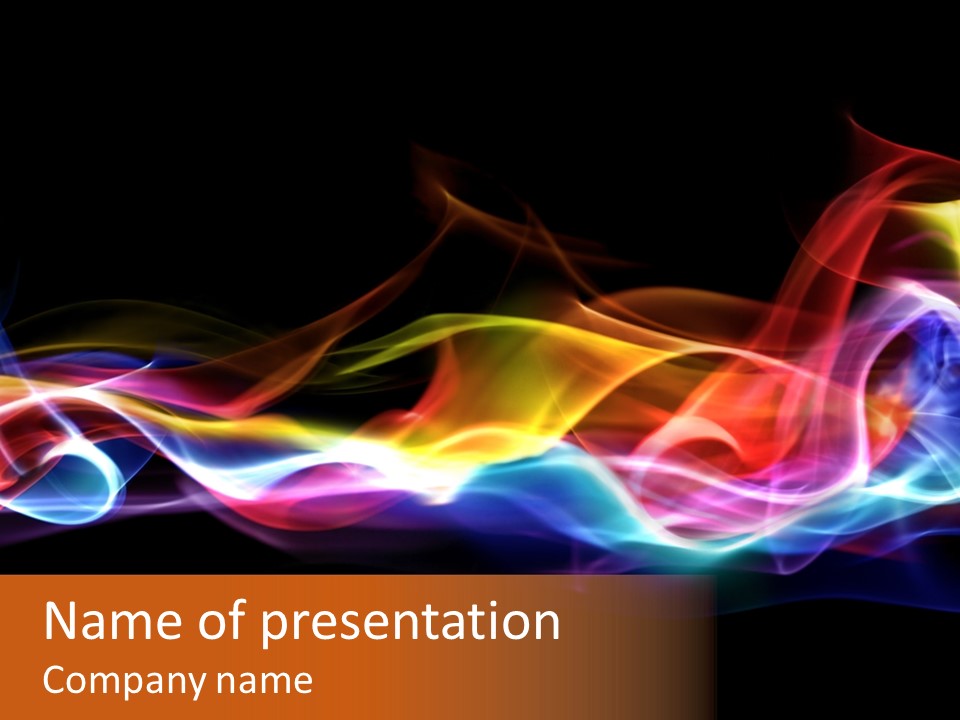 Blue Light Mystic PowerPoint Template