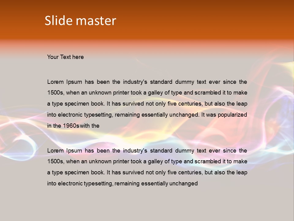 Blue Light Mystic PowerPoint Template