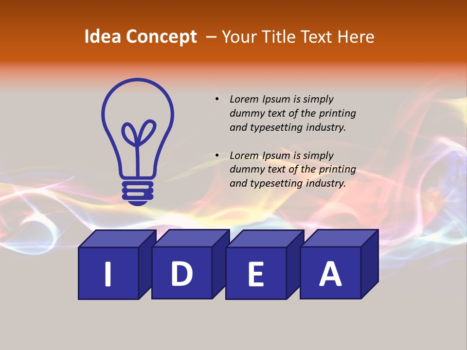 Blue Light Mystic PowerPoint Template