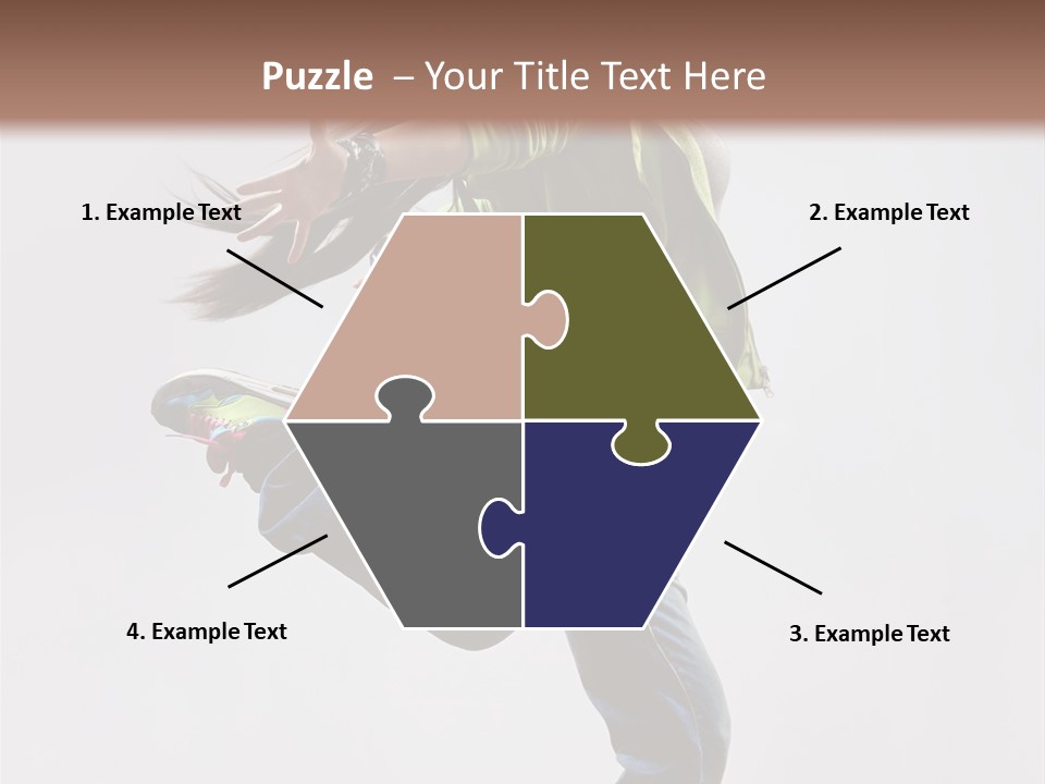 Posing Vertical Jump PowerPoint Template