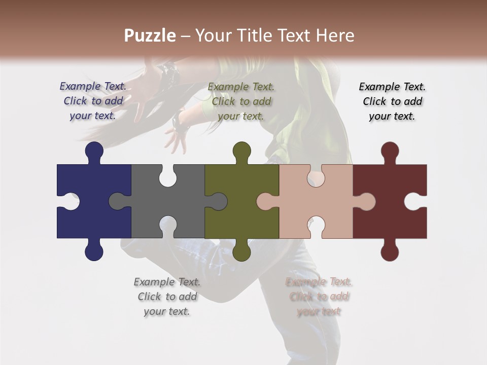 Posing Vertical Jump PowerPoint Template