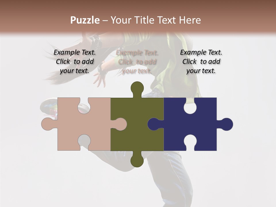 Posing Vertical Jump PowerPoint Template