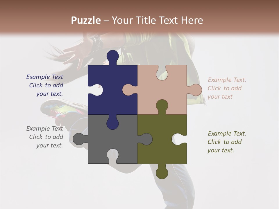 Posing Vertical Jump PowerPoint Template