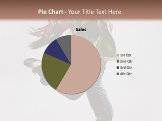 Posing Vertical Jump PowerPoint Template