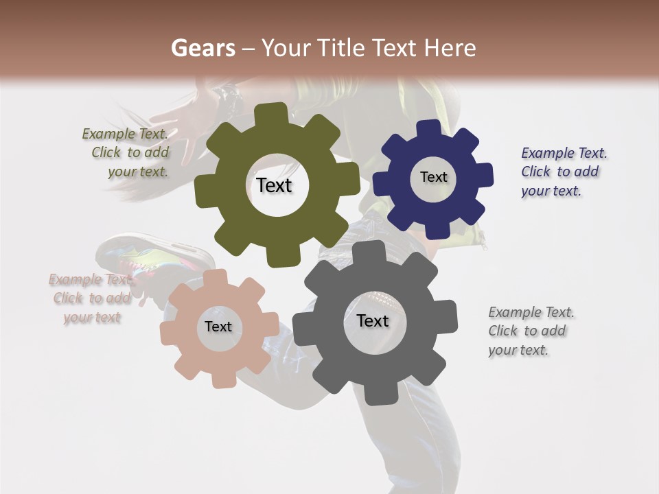 Posing Vertical Jump PowerPoint Template