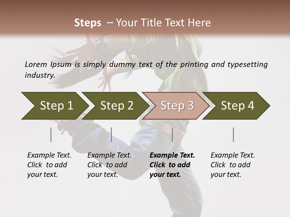 Posing Vertical Jump PowerPoint Template
