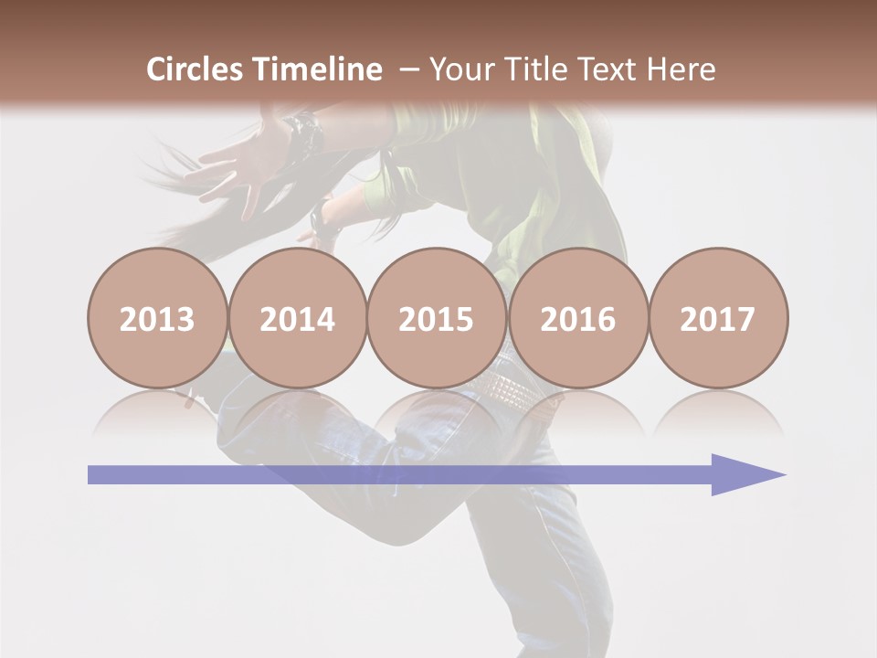 Posing Vertical Jump PowerPoint Template