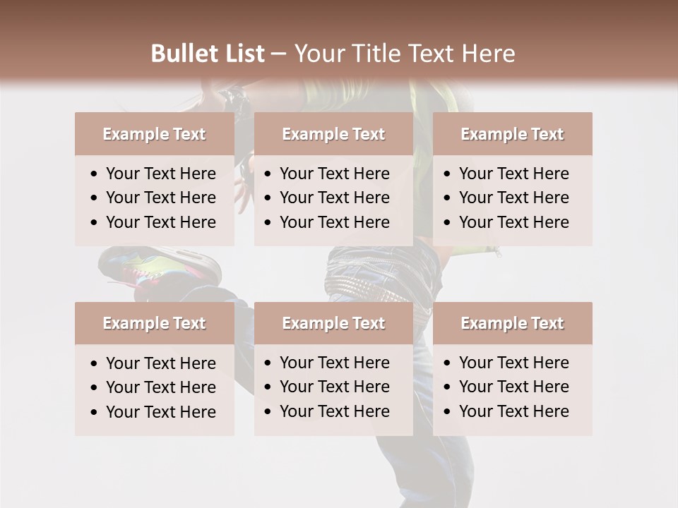 Posing Vertical Jump PowerPoint Template