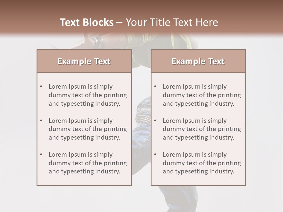Posing Vertical Jump PowerPoint Template