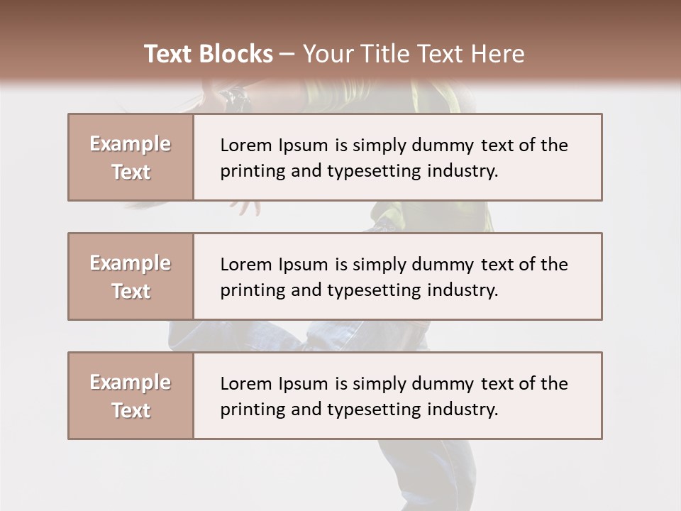 Posing Vertical Jump PowerPoint Template