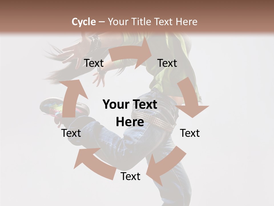Posing Vertical Jump PowerPoint Template
