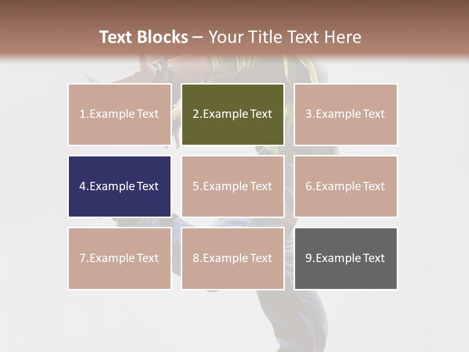 Posing Vertical Jump PowerPoint Template