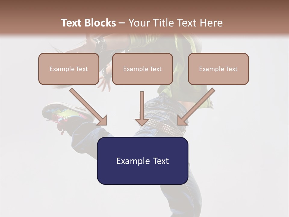 Posing Vertical Jump PowerPoint Template