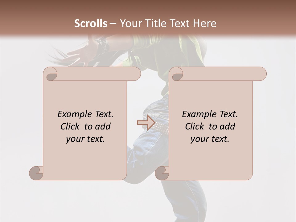 Posing Vertical Jump PowerPoint Template