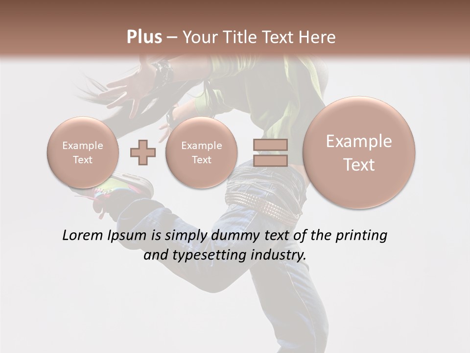 Posing Vertical Jump PowerPoint Template