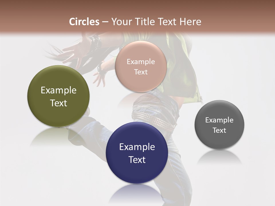 Posing Vertical Jump PowerPoint Template