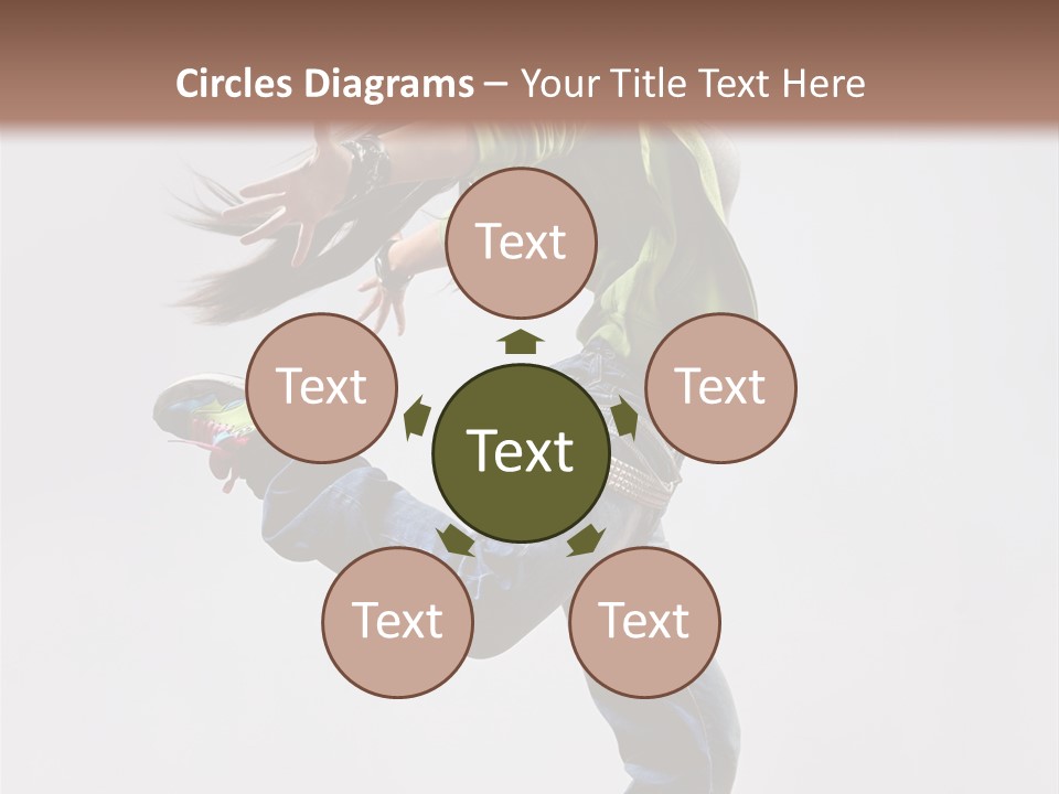 Posing Vertical Jump PowerPoint Template