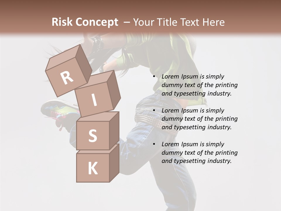 Posing Vertical Jump PowerPoint Template