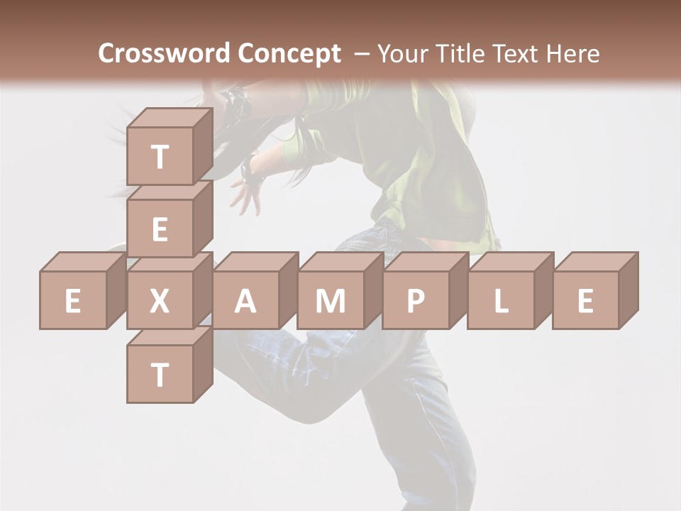 Posing Vertical Jump PowerPoint Template