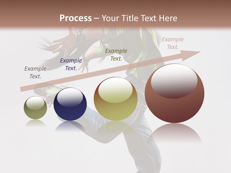 Posing Vertical Jump PowerPoint Template