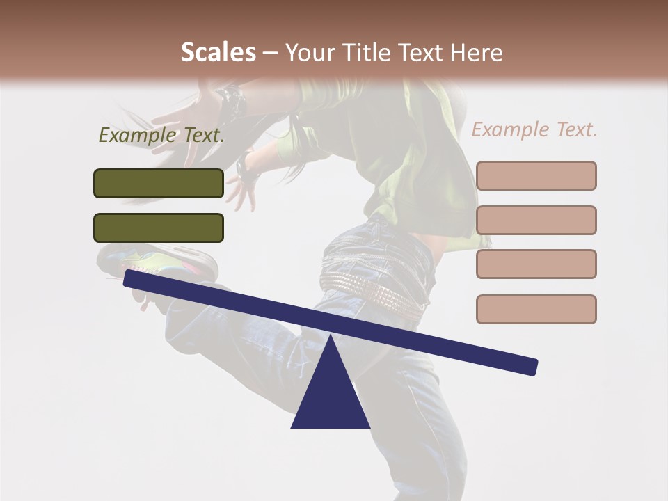 Posing Vertical Jump PowerPoint Template