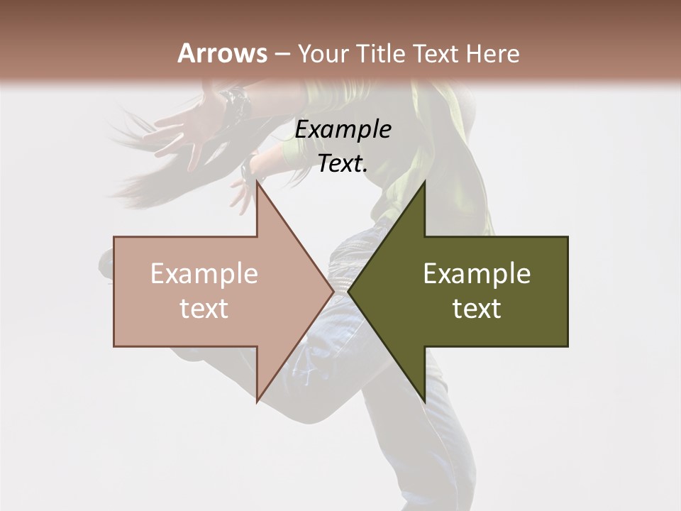Posing Vertical Jump PowerPoint Template