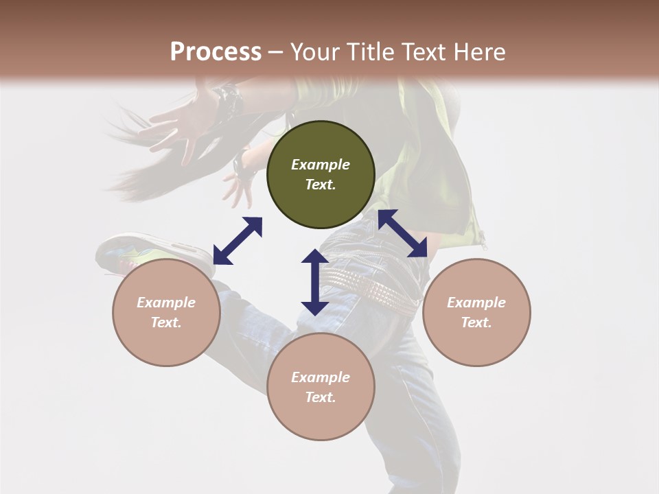 Posing Vertical Jump PowerPoint Template