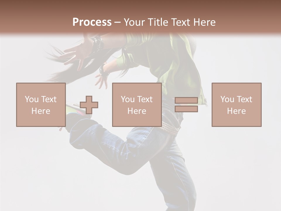 Posing Vertical Jump PowerPoint Template