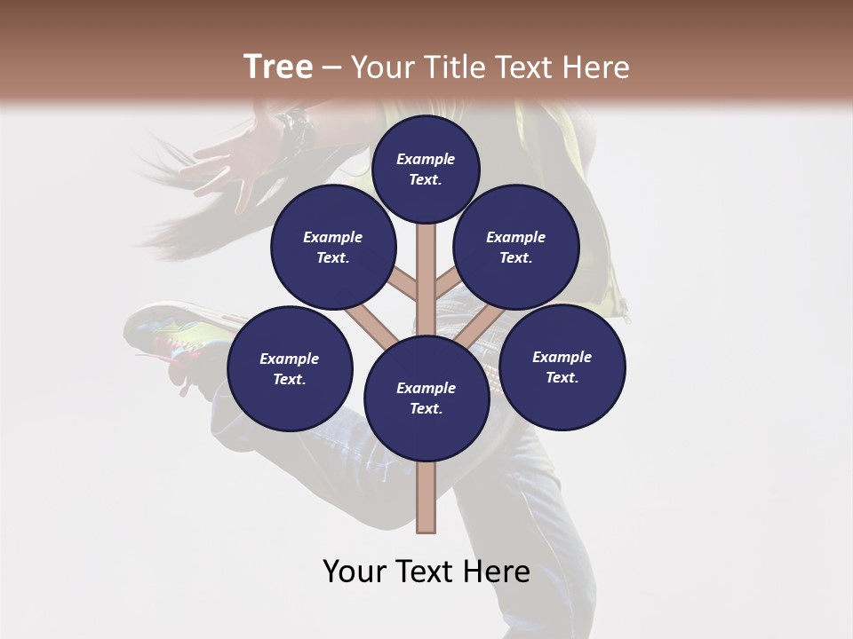 Posing Vertical Jump PowerPoint Template