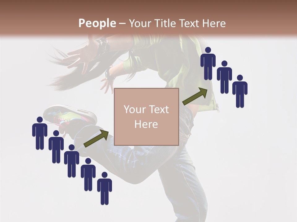 Posing Vertical Jump PowerPoint Template