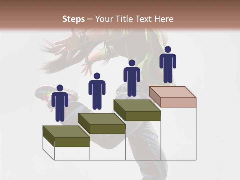 Posing Vertical Jump PowerPoint Template