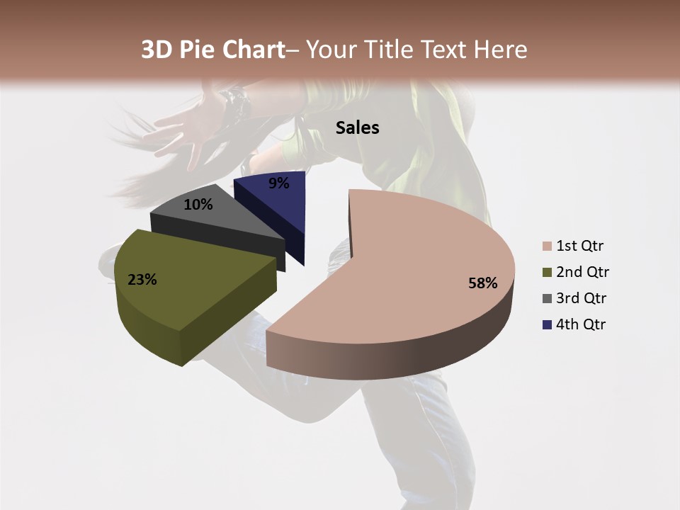 Posing Vertical Jump PowerPoint Template