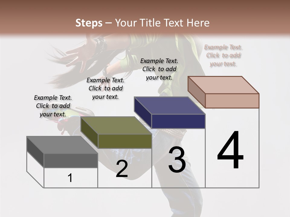 Posing Vertical Jump PowerPoint Template