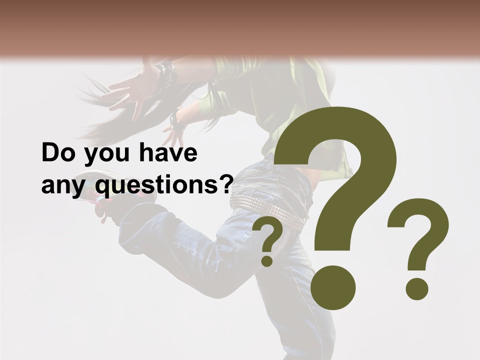 Posing Vertical Jump PowerPoint Template