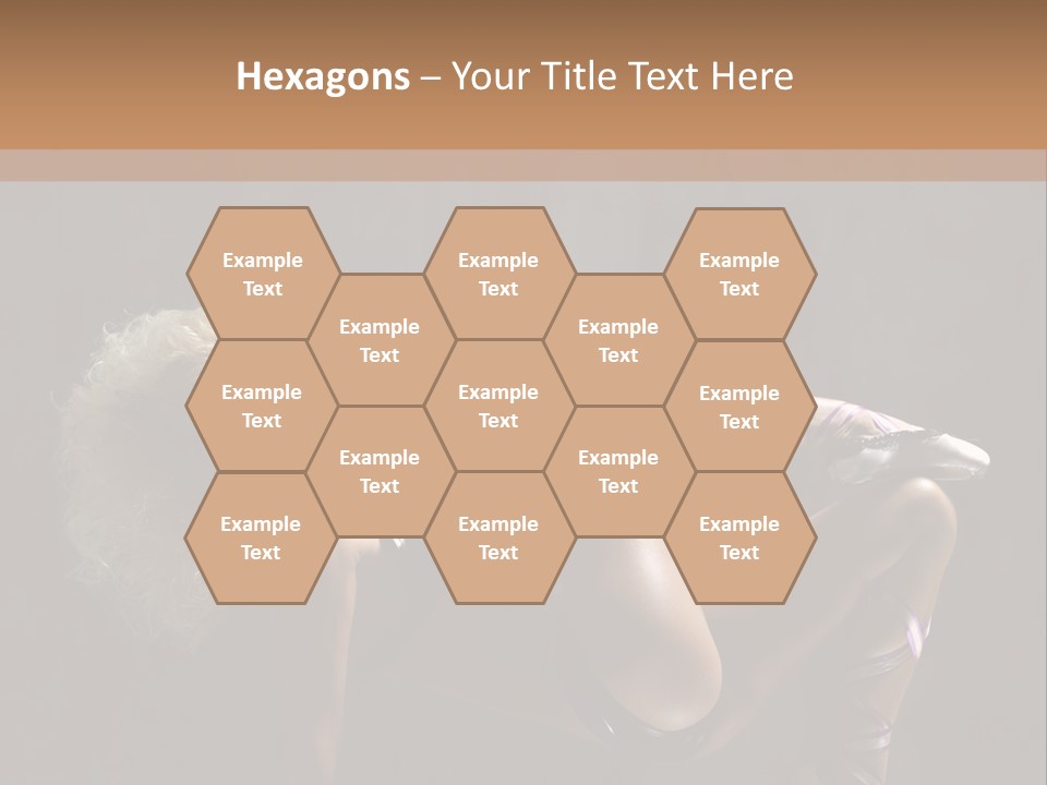 Blond Tiptoe Female PowerPoint Template