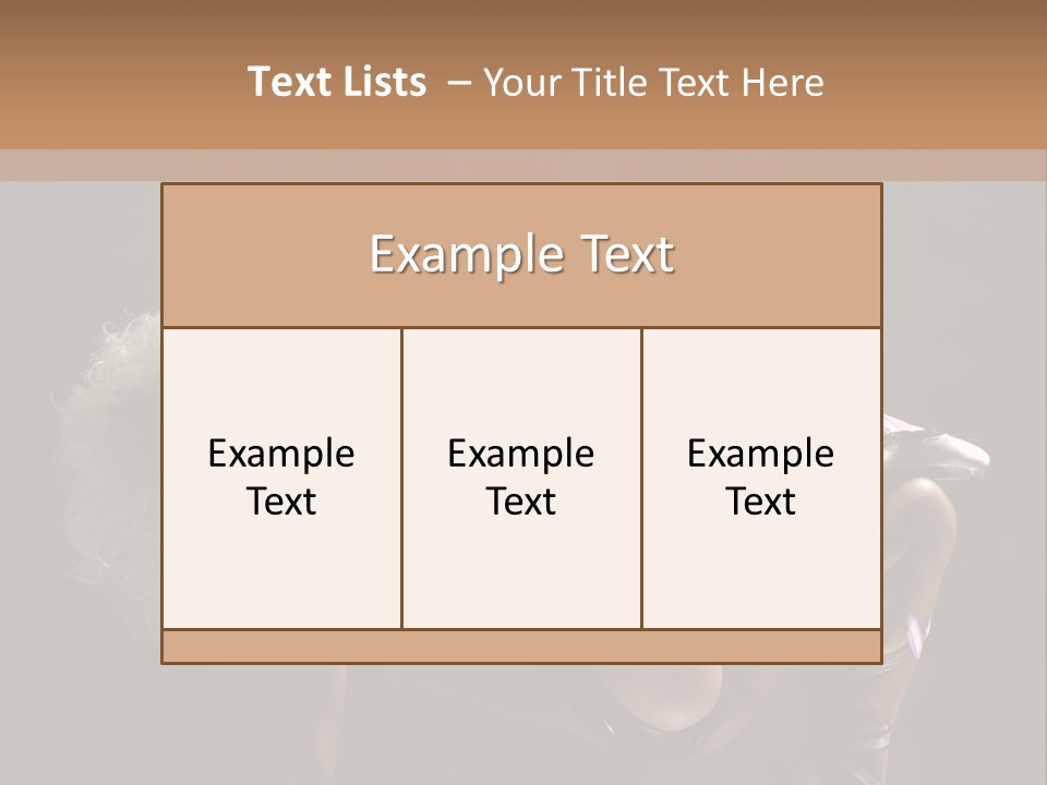 Blond Tiptoe Female PowerPoint Template