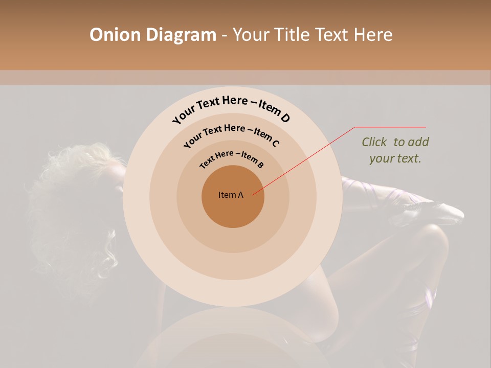 Blond Tiptoe Female PowerPoint Template