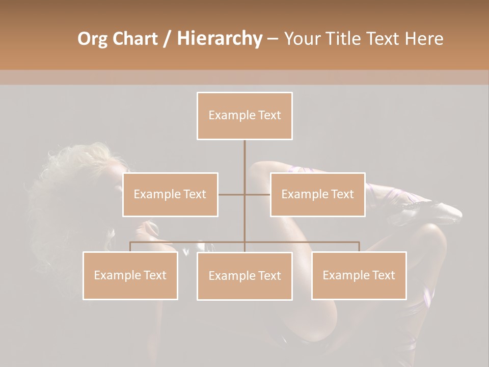 Blond Tiptoe Female PowerPoint Template